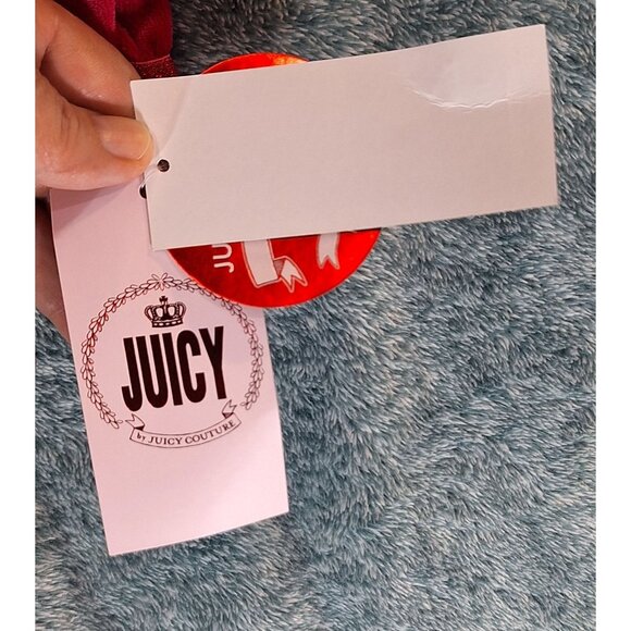 Juicy Couture XL Red Wine Velour Pullover Crown Logo Girl's Long Sleeve - Picture 13 of 15